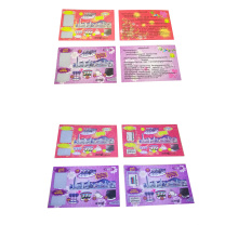 High quality anti-counterfeiting lucky scratch off cards/ coupon/ticket